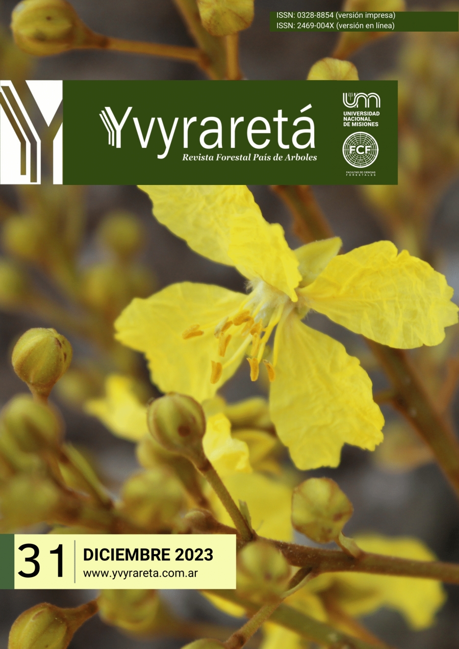 Caña fistula (Peltophorun dubium) El árbol está ubicado en el ingreso del estacionamiento sureste (por calle Lisandro de la Torre) de la Facultad de Ciencias Forestales